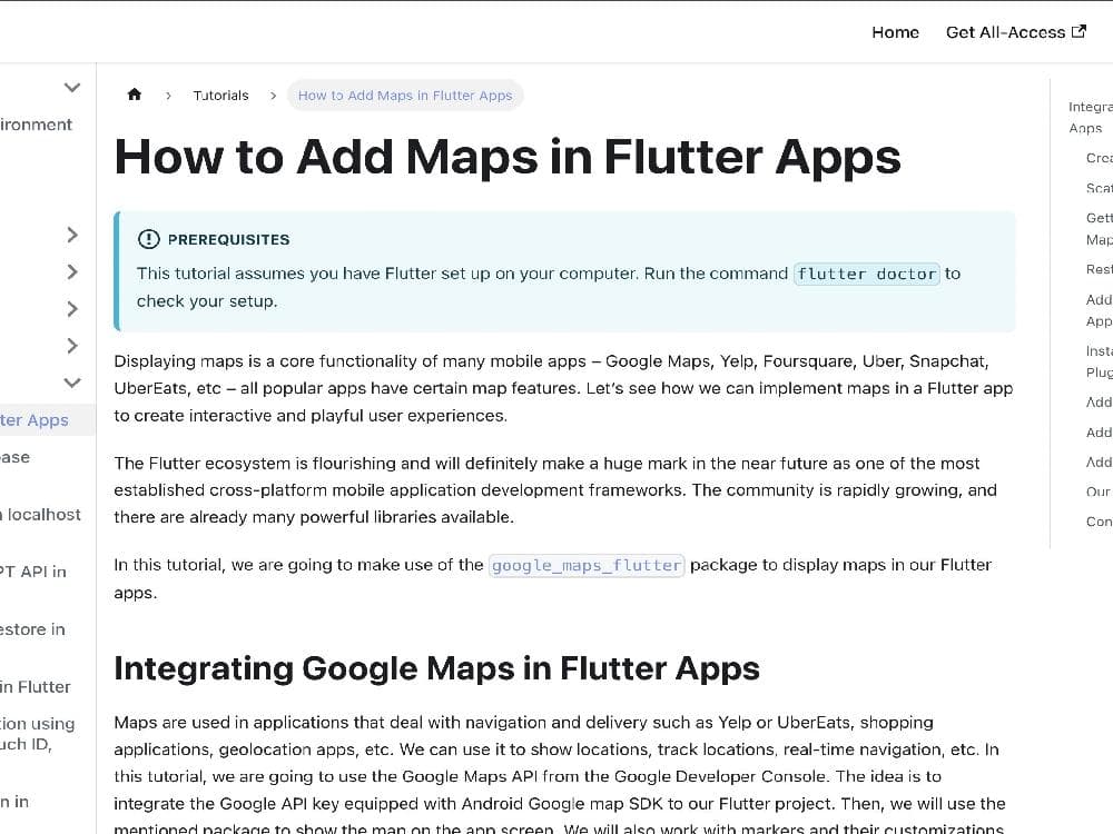 Instaflutter Docs preview